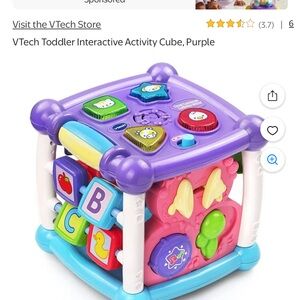 VTech Toddler Interactive Activity Cube - Purple